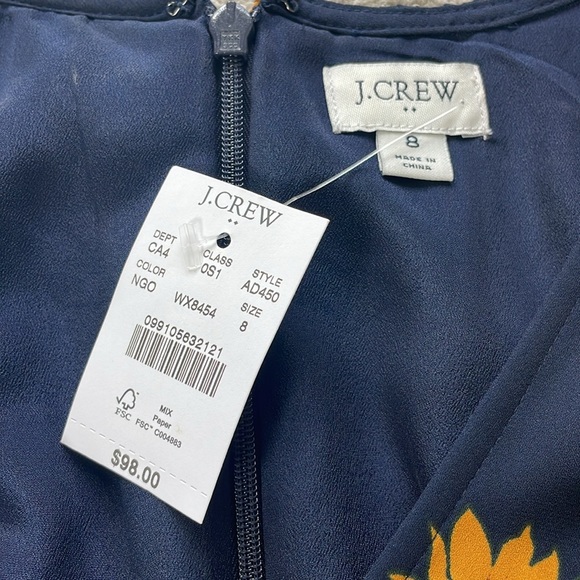 NWT J Crew pleated dress size 8 - Picture 2 of 3